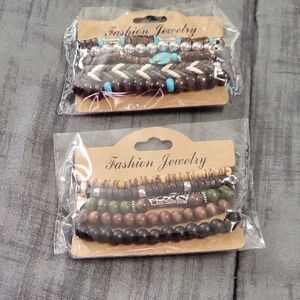 Beaded Braclets,stretch,10 Pcs,unisex